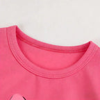Conjunto  para Bebê Menina Camiseta de Manga Curta e Shorts. Roupas Infantis Idades 0-4 Anos.