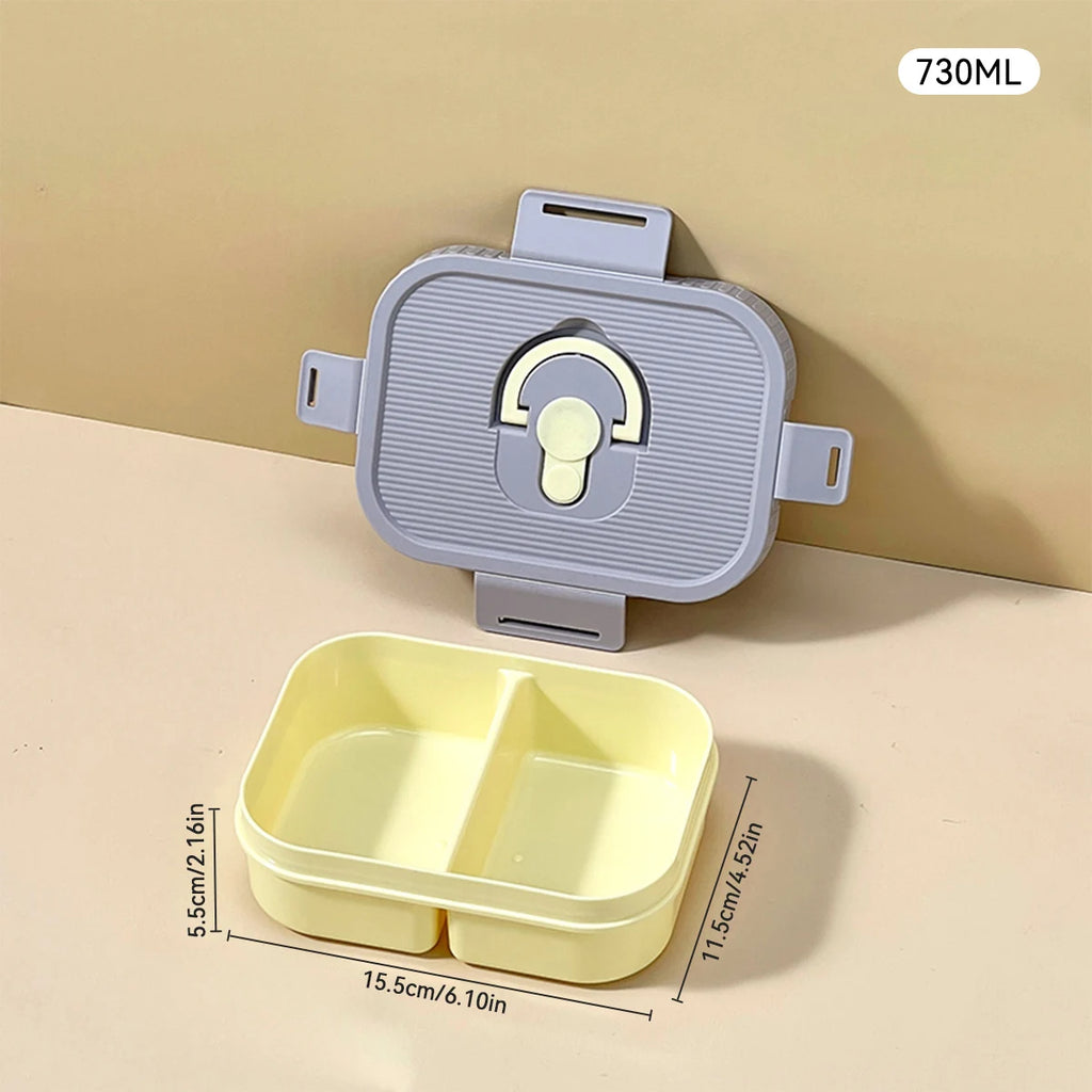 Marmita Portátil WORTHBUY com Divisórias – Caixa Bento Hermética para Micro-ondas, À Prova de Vazamentos, Ideal para Crianças, Estudantes e Trabalho.
