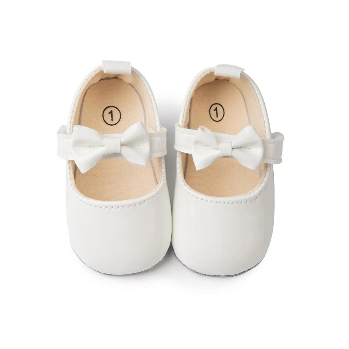 Sapatos Meckior para Bebês Meninas Laço Princesa Sapatos de Festa PU Antiderrapante Sola Macia Primeiros Passos Recém-nascido Sapatos de Berço