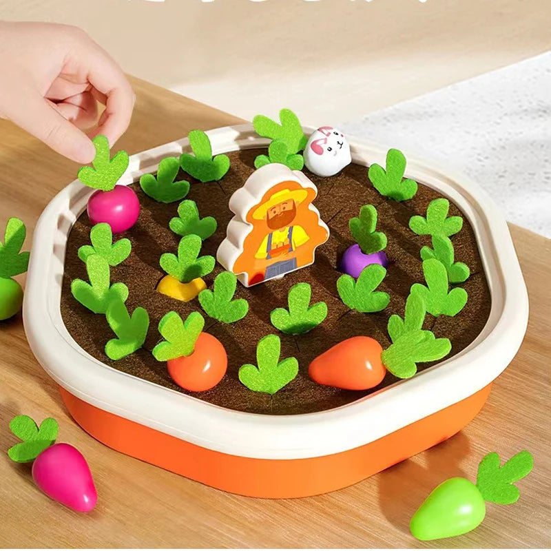 Brinquedo Educativo Montessori para Crianças | Jogo de Cenouras, Encaixe de Formas e Desenvolvimento Infantil