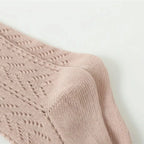 Meias-calças de verão para meninas, com tule vazado, estilo Espanha, para crianças, roupas de rede, meia-calça fina para bebês.