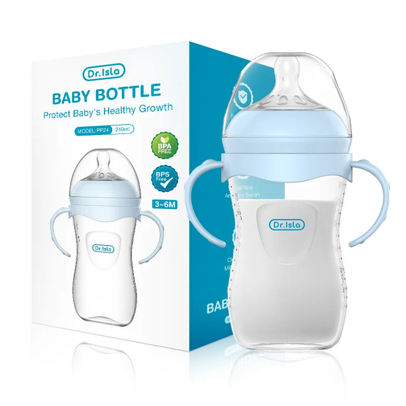 Mamadeira para Bebê com Alças Ergonômicas – Alimentação Segura e Confortável para Recém-Nascidos