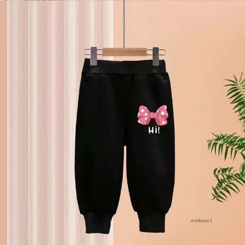 Conjunto Infantil para  Menina – Moletom 2 Peças com Blusa de Manga Longa e Calça