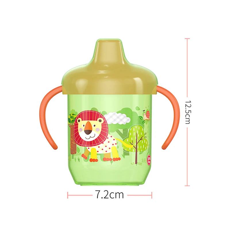 1 UND Copo de Bico de Pato para Bebê Copo de Boca Larga Copo de Aprendizagem para Bebê com Alça Dupla para Aprender a Beber Sozinho.
