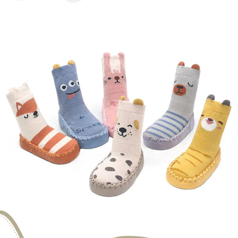 Meias de Piso Finas para Bebê Pré-Andador MILANCEL Nova Coleção de Primavera com Animais de Desenho Animado Fofos para Meninas
