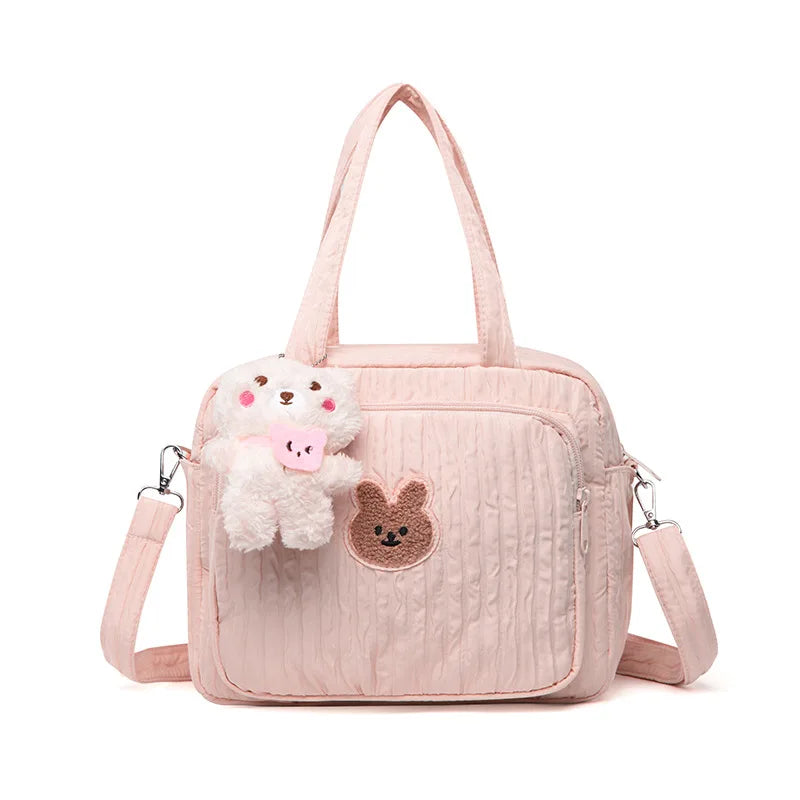 Bolsa de Maternidade de Algodão - Bolsas de Fraldas para Bebês. Bolsas Fofas para Itens do Bebê. Organizador de Fraldas. Bolsa Caddy, Kit de Maternidade para Mães e Crianças.