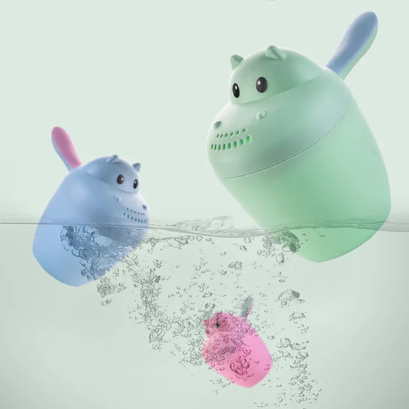 Copo de Enxágue de Shampoo Infantil Durável, Cabeça de Banho para Crianças, Colheres de Banho para Bebês.