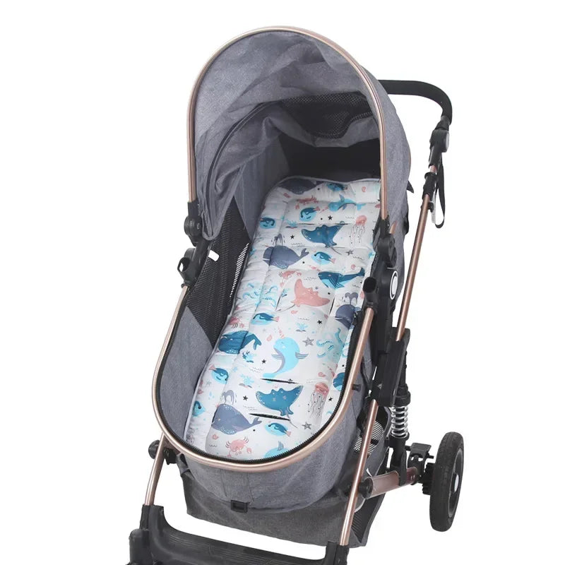 Almofada Espessada para Carrinho de Bebê | Assento Universal Macio e Confortável