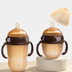 Mamadeira de Silicone Nano com Alça para Bebê, Bico Anti-Asfixia, Ideal para Desmame, para Bebês de 0 a 9 Meses, 150ML/250ML.